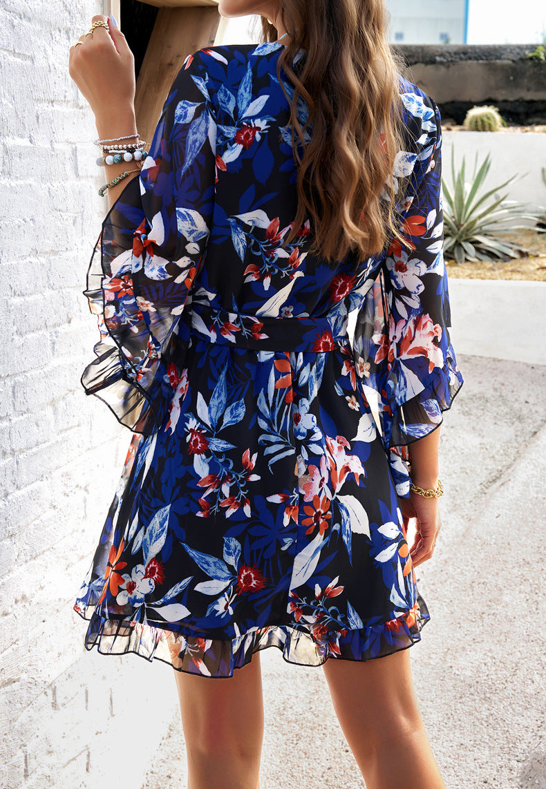 Women's Spring/Summer Holiday Casual Print Dress 15