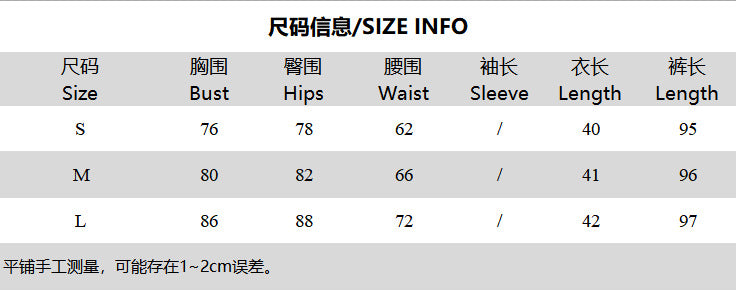 Women printed sexy stretchy long sleeve round neck top trousers two-piece set 9