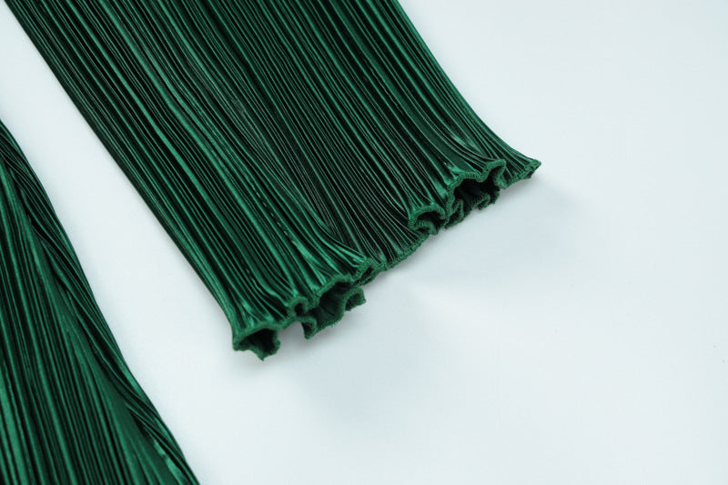 Women's Spring Style Striped Slim Round Neck Long Sleeve Bodycon Dress 15