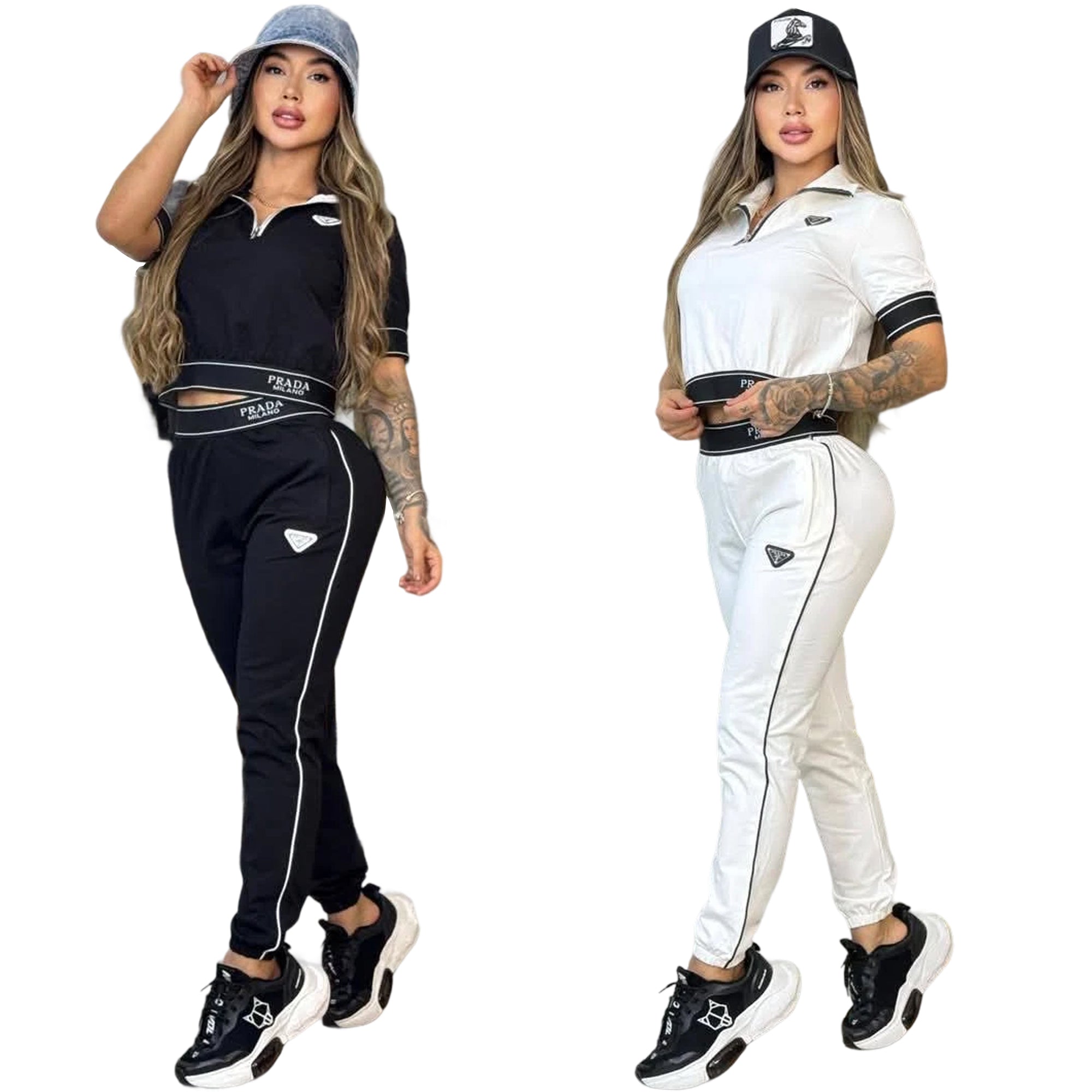 Women Casual Short Sleeve Top and Pants Two-Piece Set 4