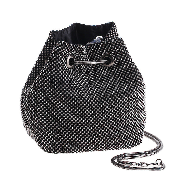 Diamond Bucket Shoulder Multi-Function Portable Evening Bag 5