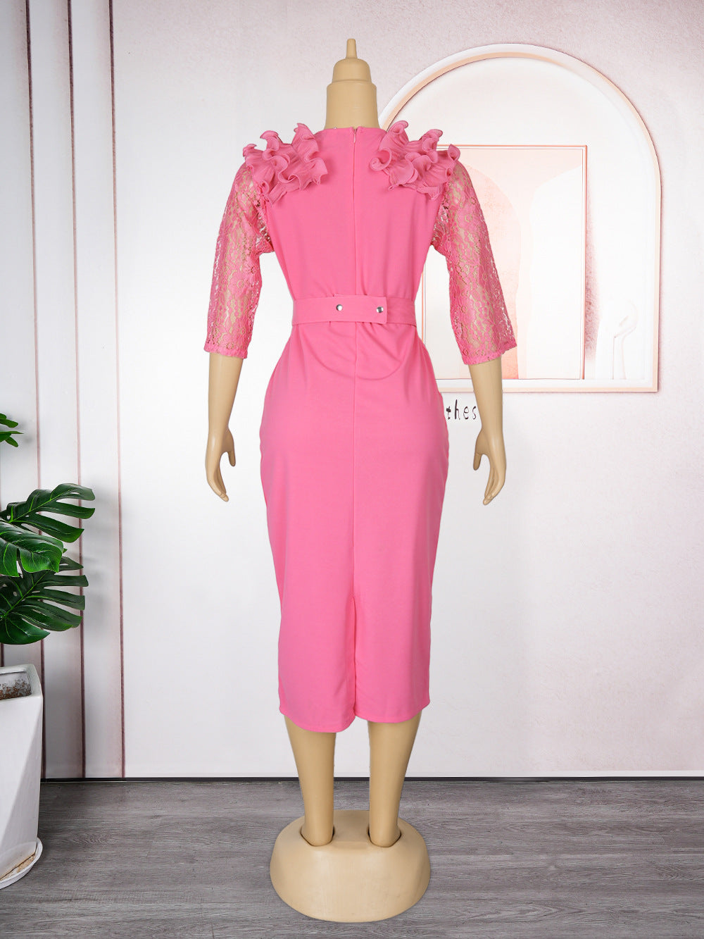 Plus Size African Women Clothing Career Bodycon Dress 20