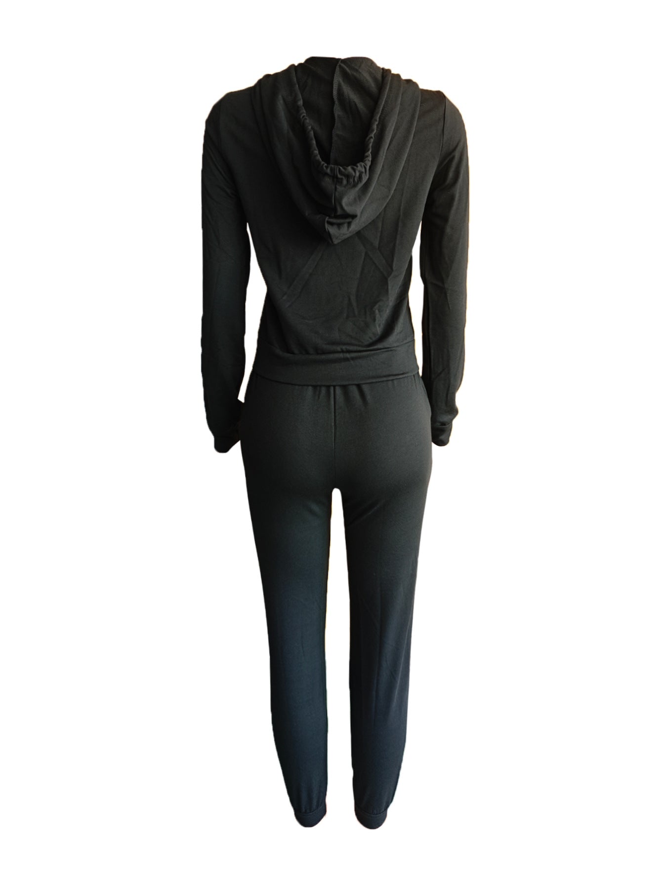 Women Printed Solid Top and Pants Sporty 2-Piece Set 9