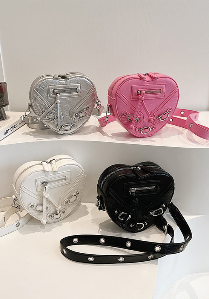 Fashion Heart Shape Bag Trendy Versatile Shoulder Bag
