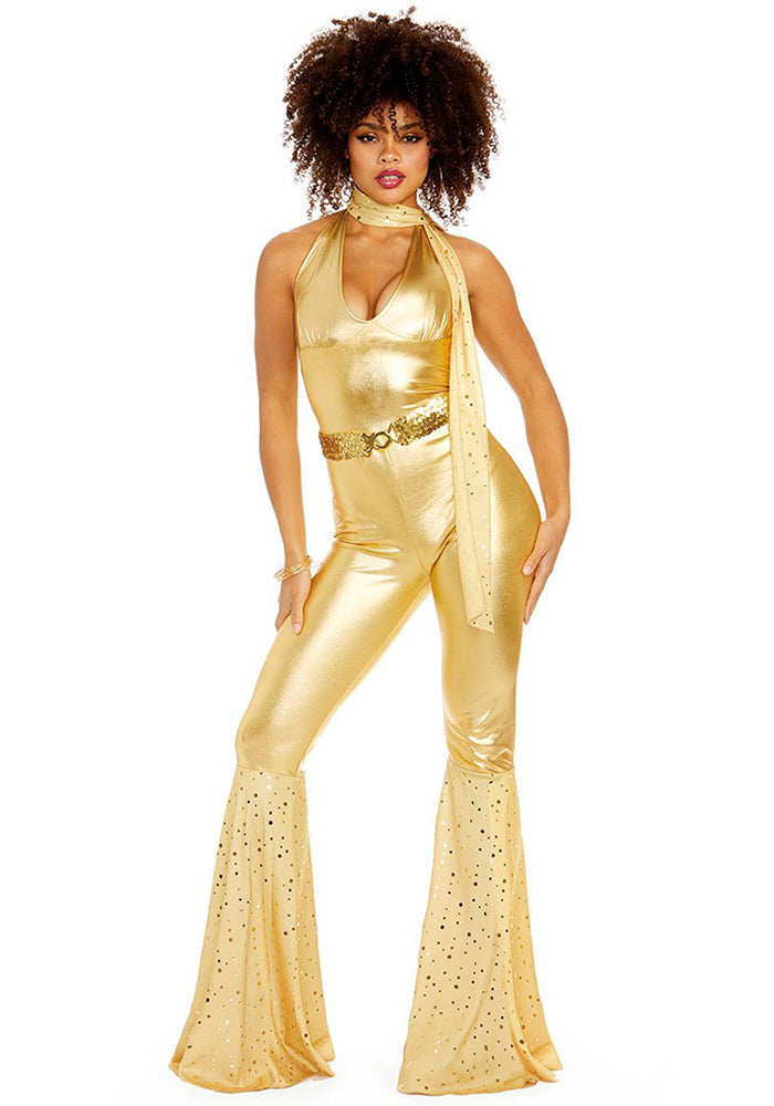 Women's Hippie Costume Bar Disco Party Dance Costume Mardi Gras Costume