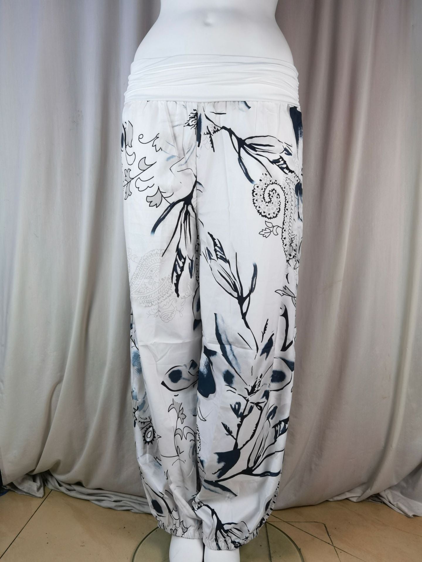Women Printed Casual Wide-Leg Pants 55