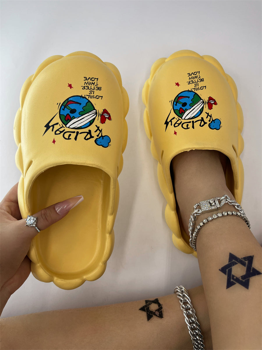 Spring And Summer Women's Shoes Sandals And Slippers Couple Eva Waterproof Women Slippers 100