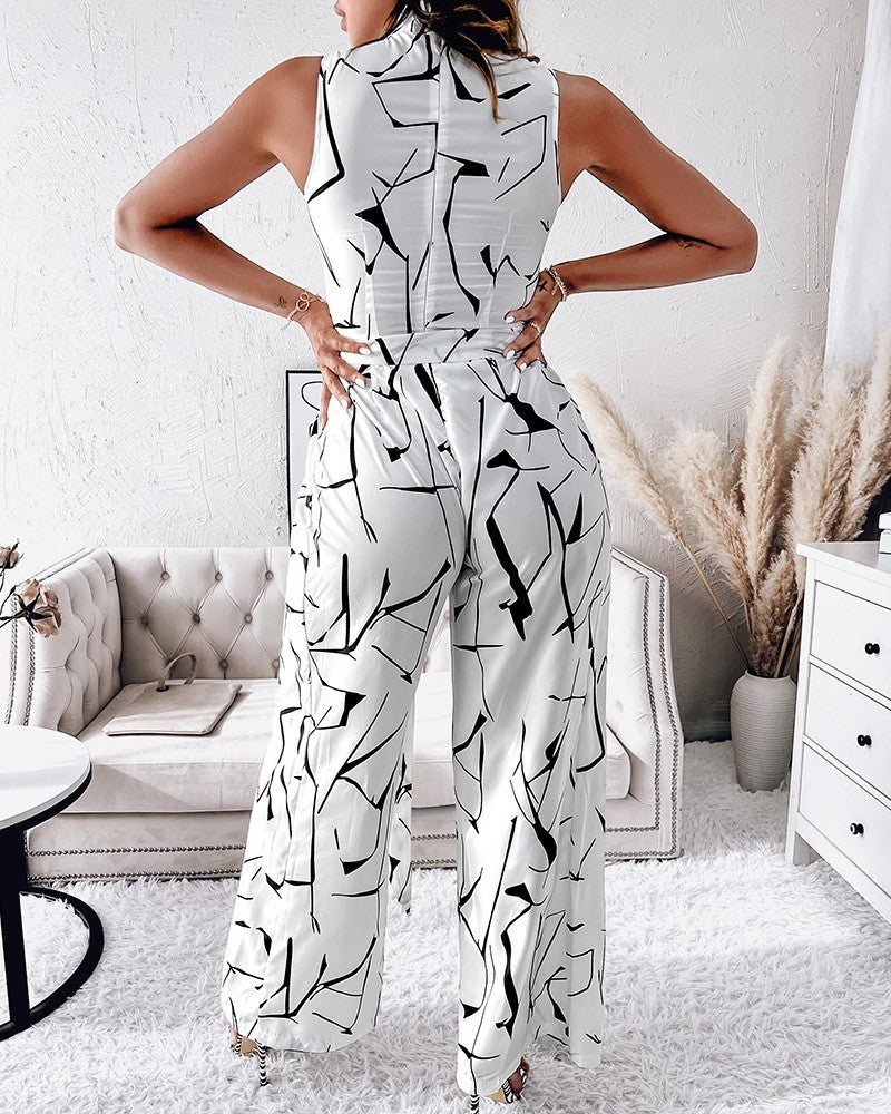 Women Summer Casual Women Sleeveless Jumpsuit 5
