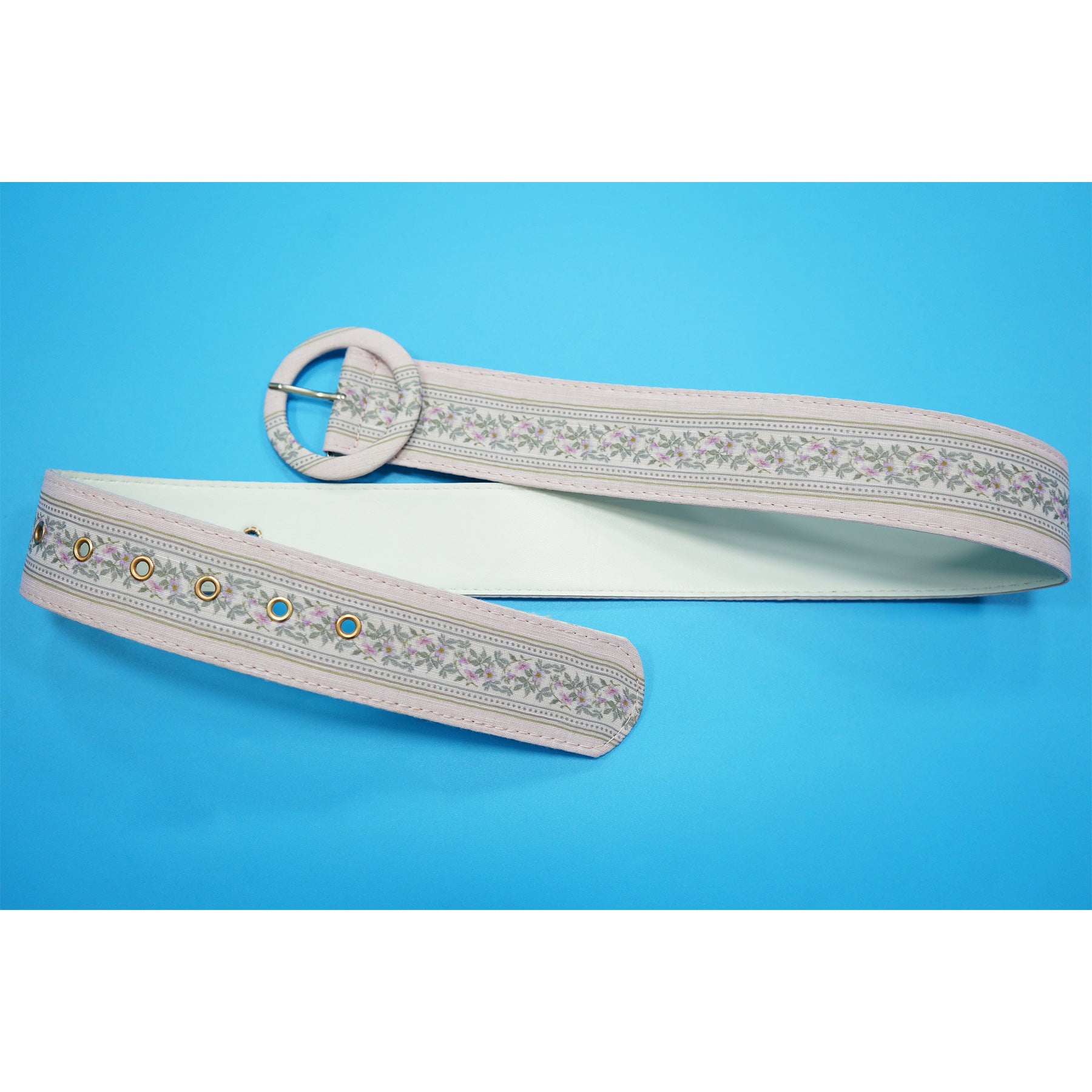 Women Printed Lantern Sleeve Buttoned Dress with Belt 9