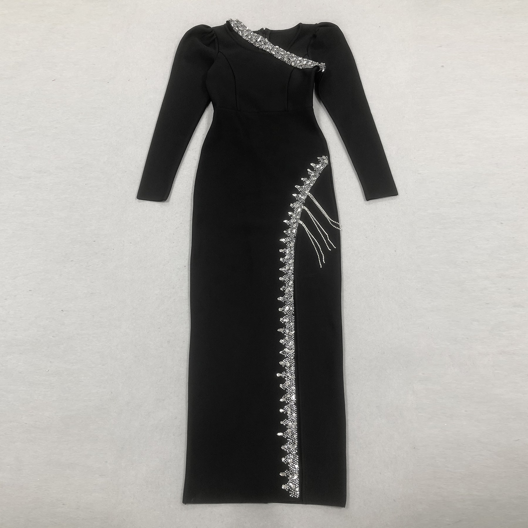 Slim Elegant Sexy Slim Bandage Long Dress 3