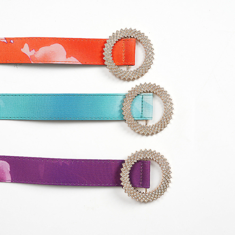 Print Button A-Line Plus Size Dress 16