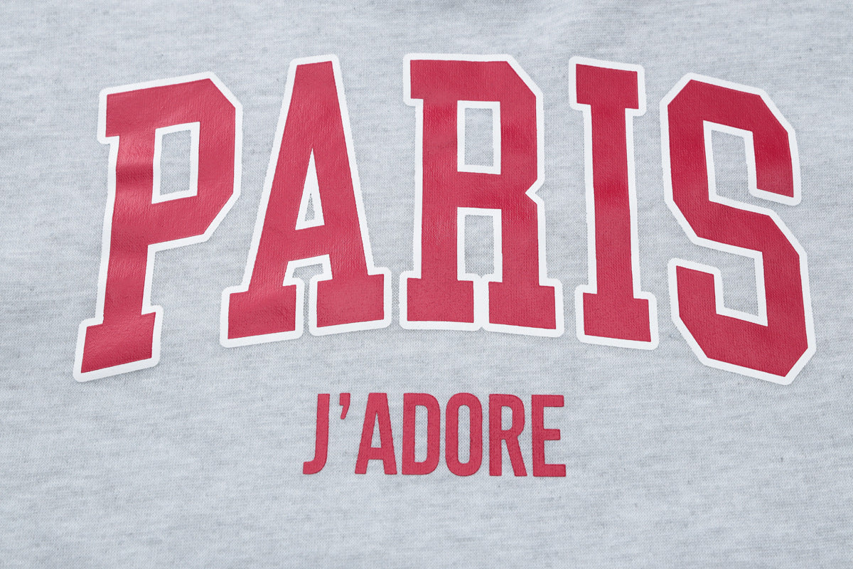 Letter Printed Autumn Winter Women's Long Sleeve Round Neck Top Shorts Fashion Casual Two Piece Set 11