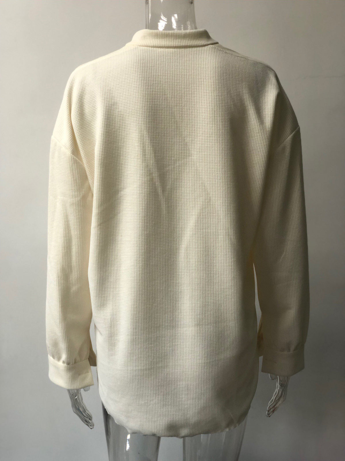 Autumn Jacket Fashion Casual Turndown Collar Pocket Patchwork Irregular Shirt Women 27