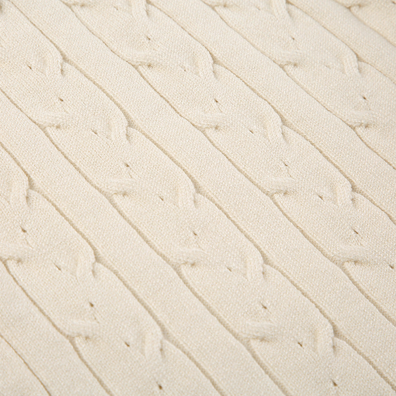 Comfortable Casual Solid Color Sweater Suit Autumn Round Neck Loose Top High Waist Shorts Two-Piece Trendy Set 17