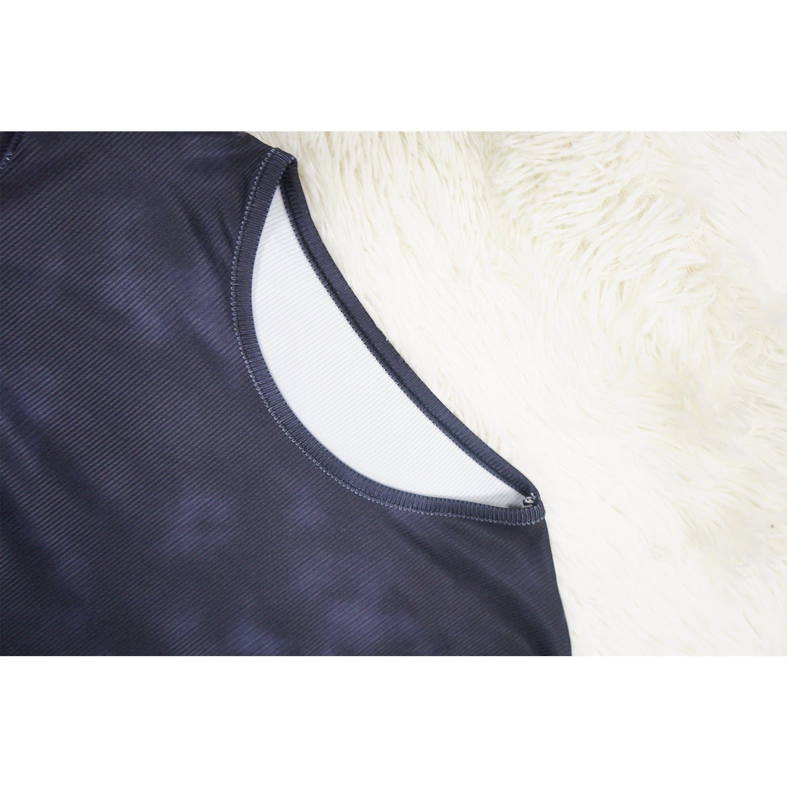 Women Sexy Ribbed Long Sleeve Top and Pant Two-piece Set 19