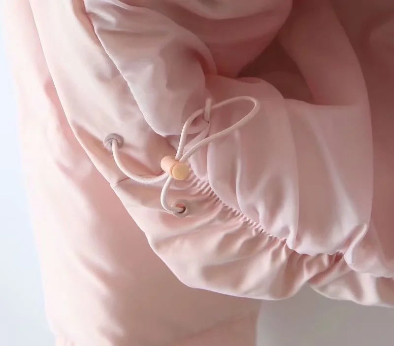 women's winter style fashion Stand Collar zipper pocket warm cotton-padded jacket 69