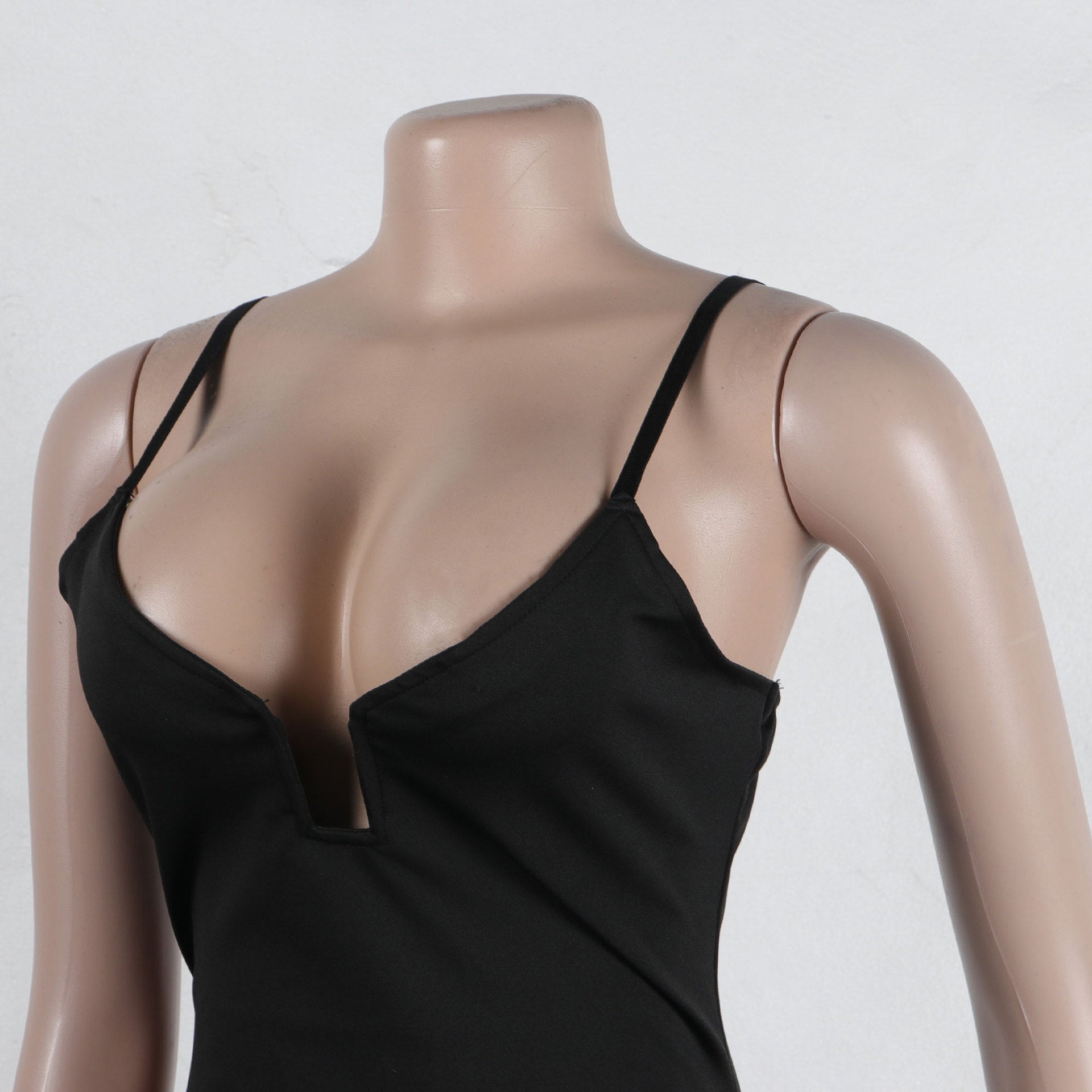 Sexy Bow-Embellished Beaded Slit Strap Bodycon Dress 23