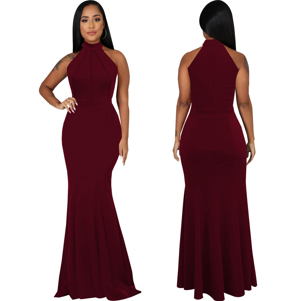 Women Sexy Solid Sleeveless Dress 11