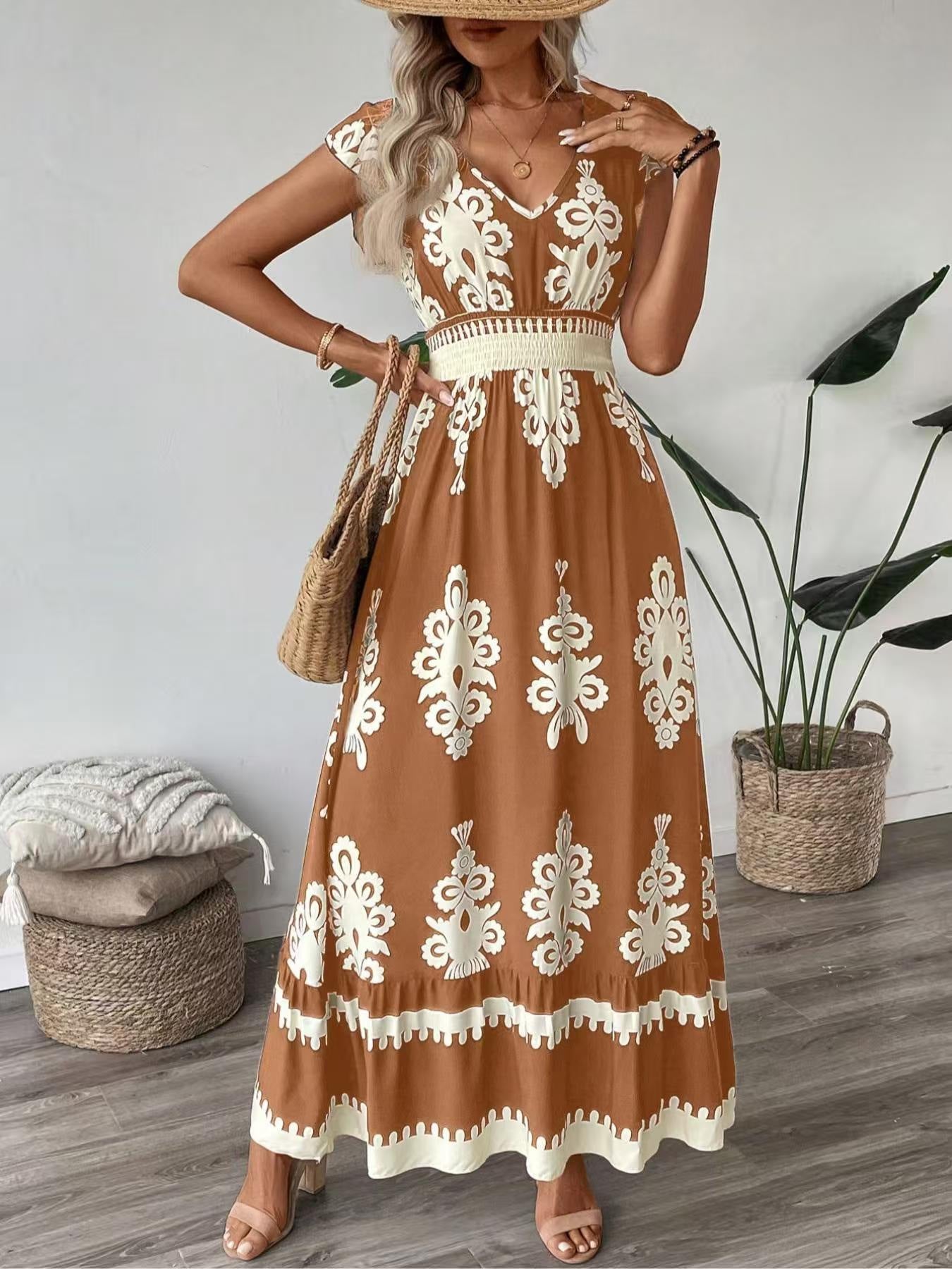 Women Print Maxi Dress 3
