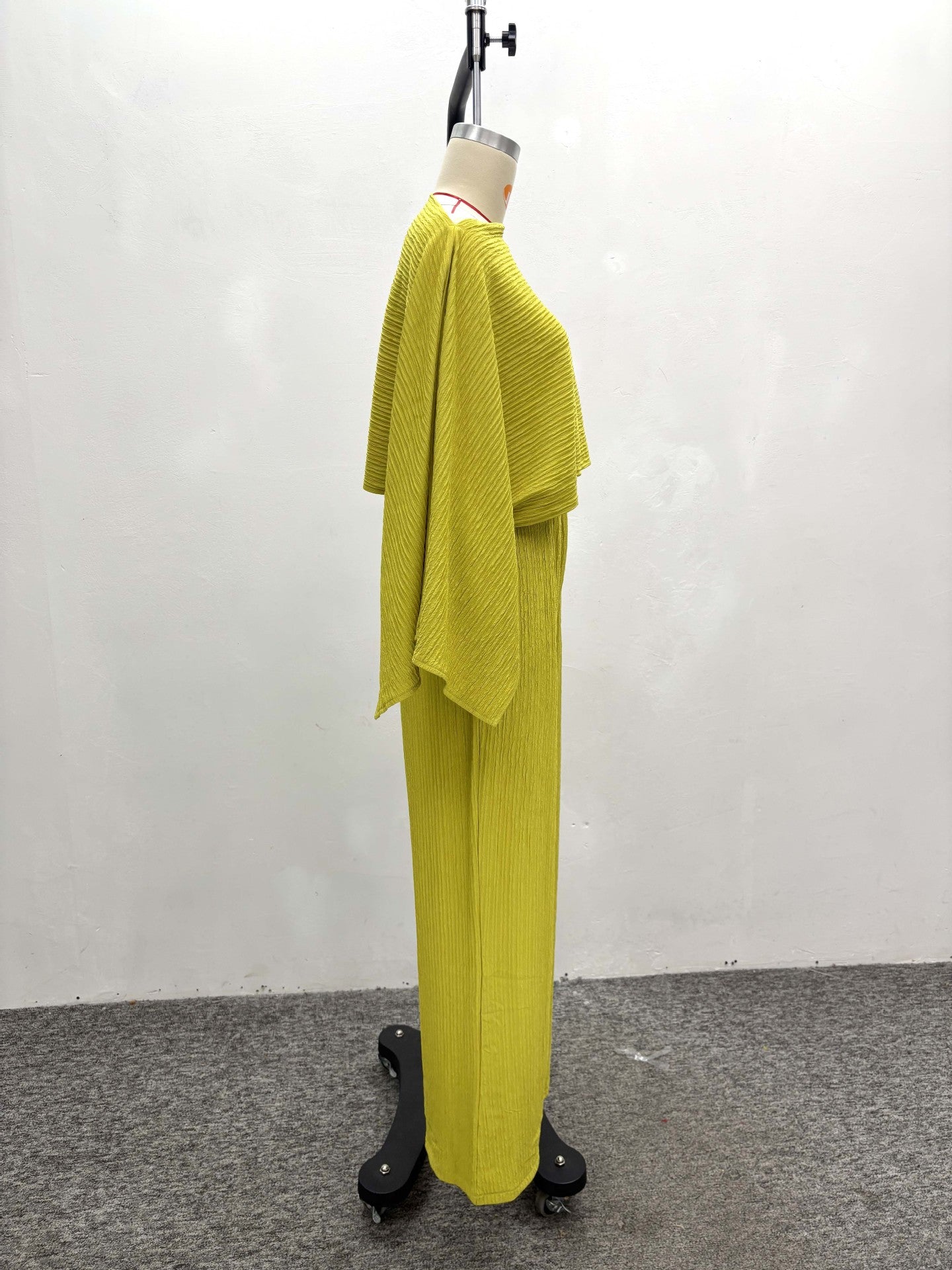 Women's Pleated Slash Shoulder Top and Pants Africa Chic Set 13