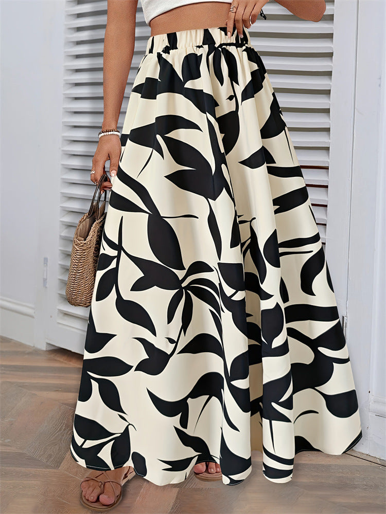 Women Printed Pleated Skirt Skirt 9