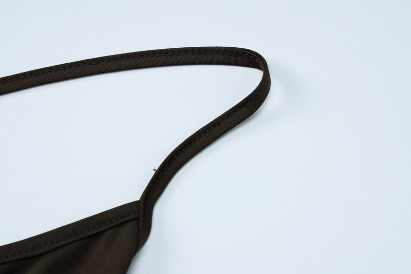 Women Winter Solid Suspender Backless Wide Leg Bell Bottom Jumpsuit 22