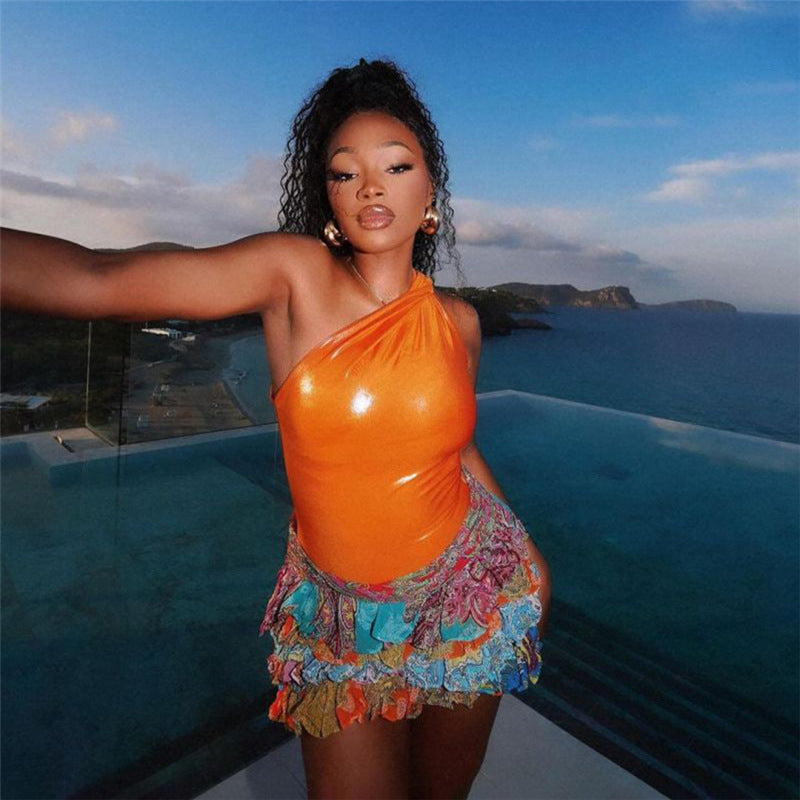 Summer Fashion Women's Sexy High Waist Boho Print Mini Skirt 5