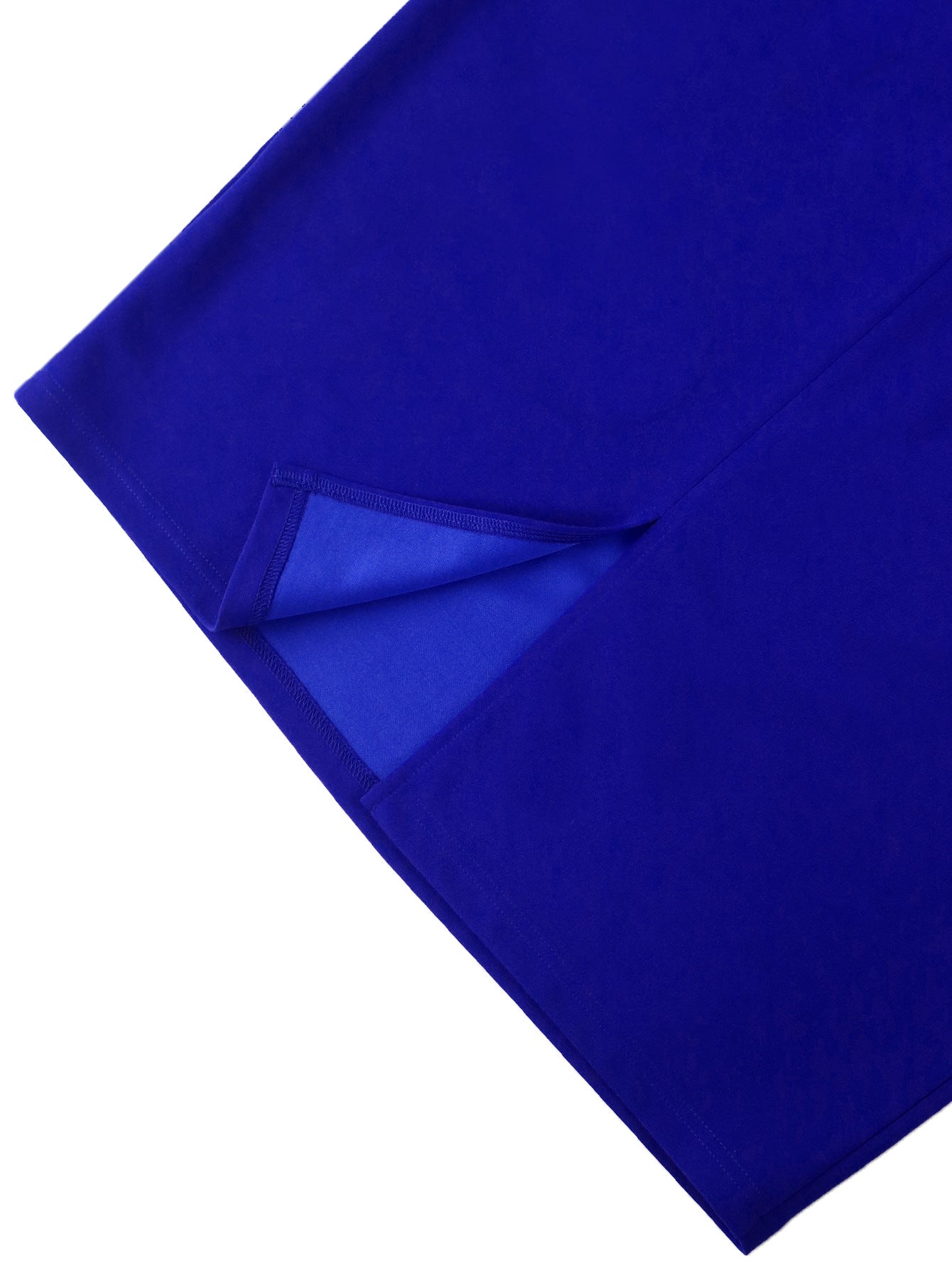 Plus-Size Turndown Collar Short Sleeve Chic Elegant Formal Party Dress 16