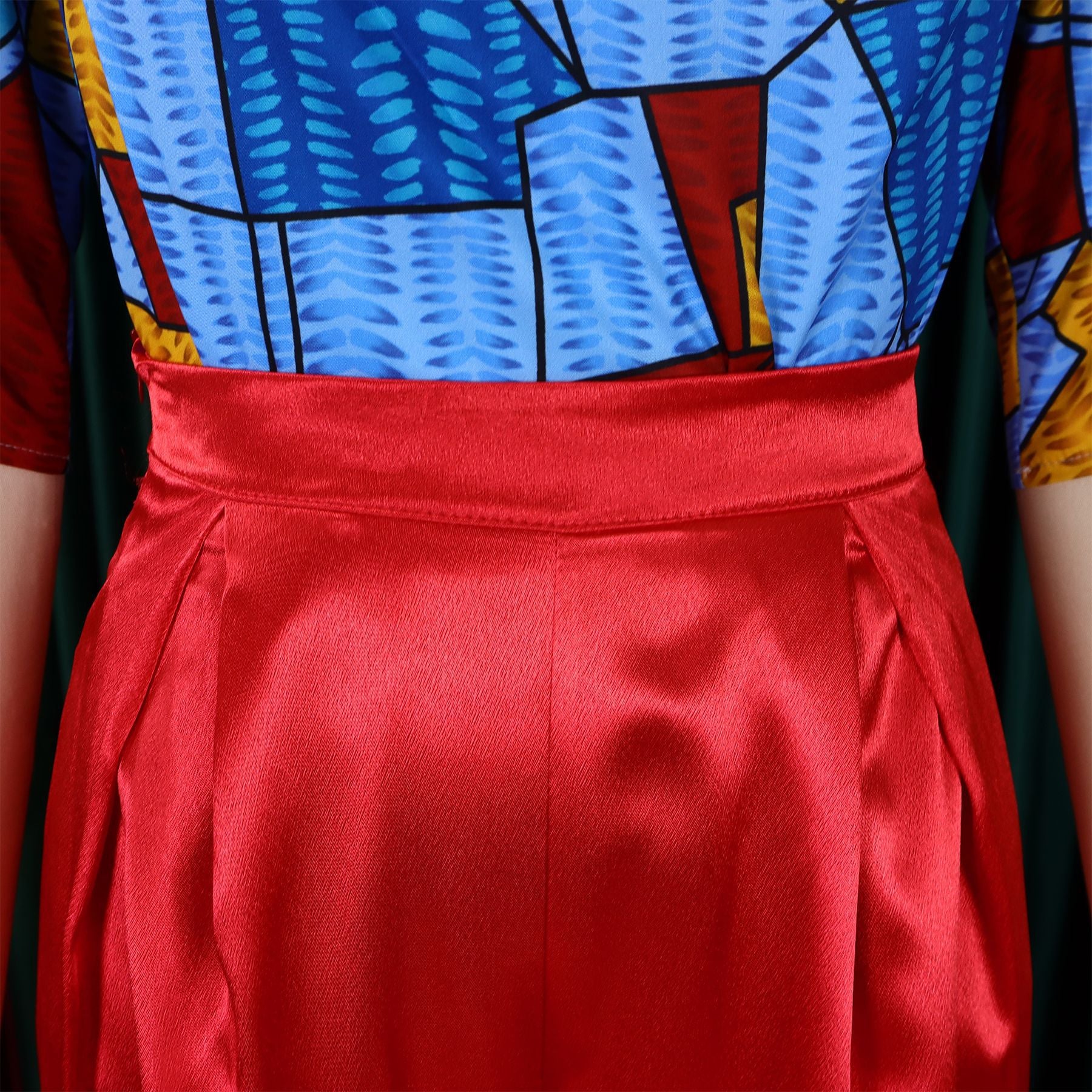 Women's Printed Short Sleeve Shirt Casual Loose Wide Leg Pants African Two-Piece Suit 15