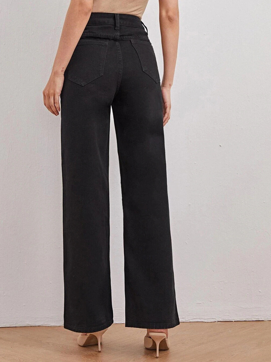 Women Pearl Denim Pants Jeans 4