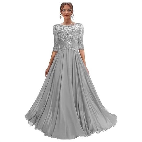 Women Lace Long Formal Evening Dress Prom Party Dress（Processing time need 3-6 days） 12