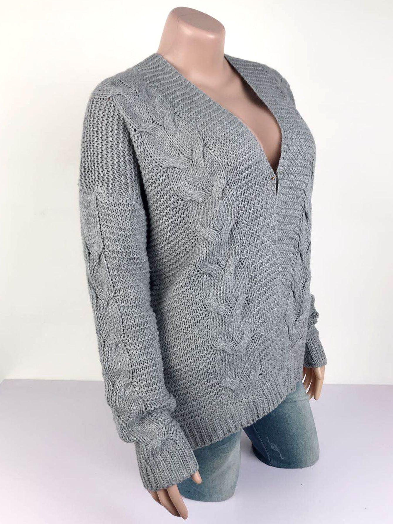Autumn And Winter Sweaters Warm Knitting Cardigan Tops For Women 16
