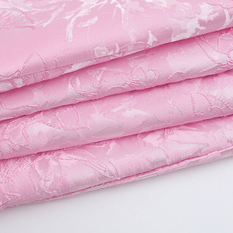 Women's Sexy Sleeveless Halter Neck Jacquard V-Neck Bow Dress 16