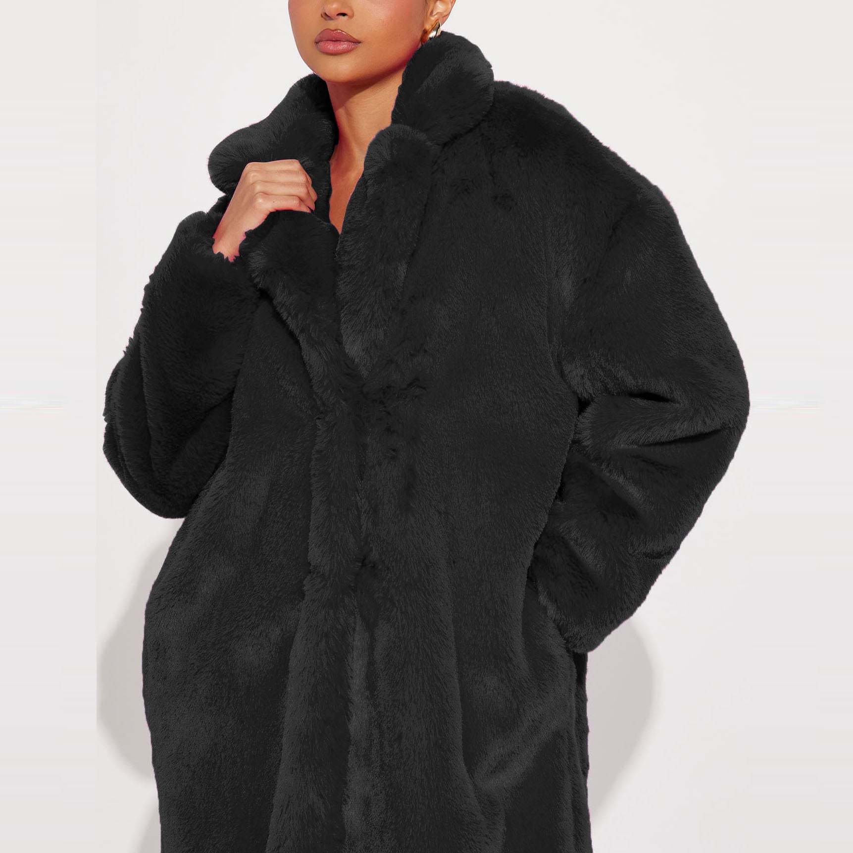 Women Faux Furry Coat 19