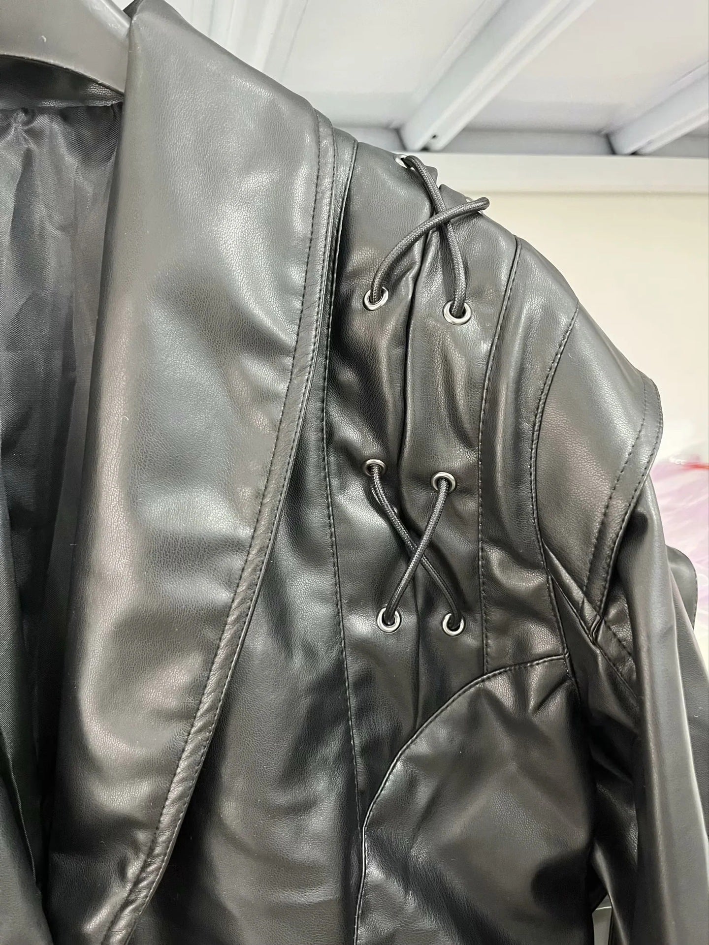 Women's American Retro Casual Faux Leather Jacket 25