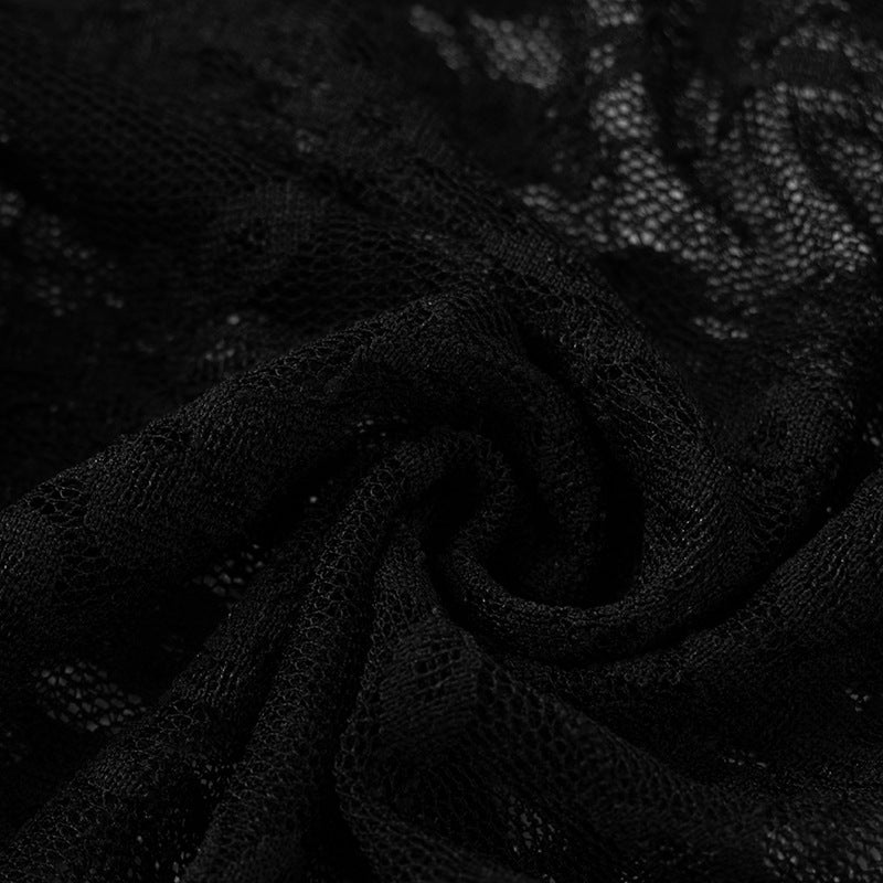 Women's ultra-short Strapless top lace Tight Fitting Knee-Length Shorts two-piece set 13