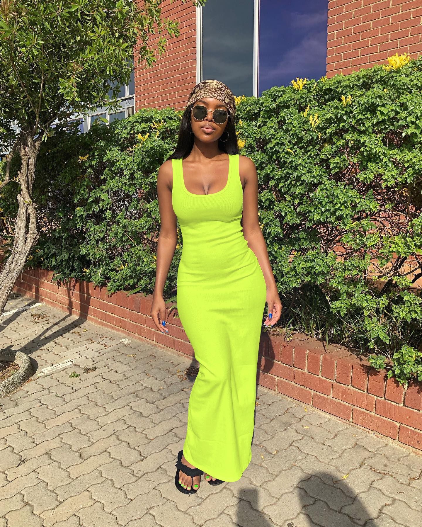 Women Sexy Ribbed Sundress