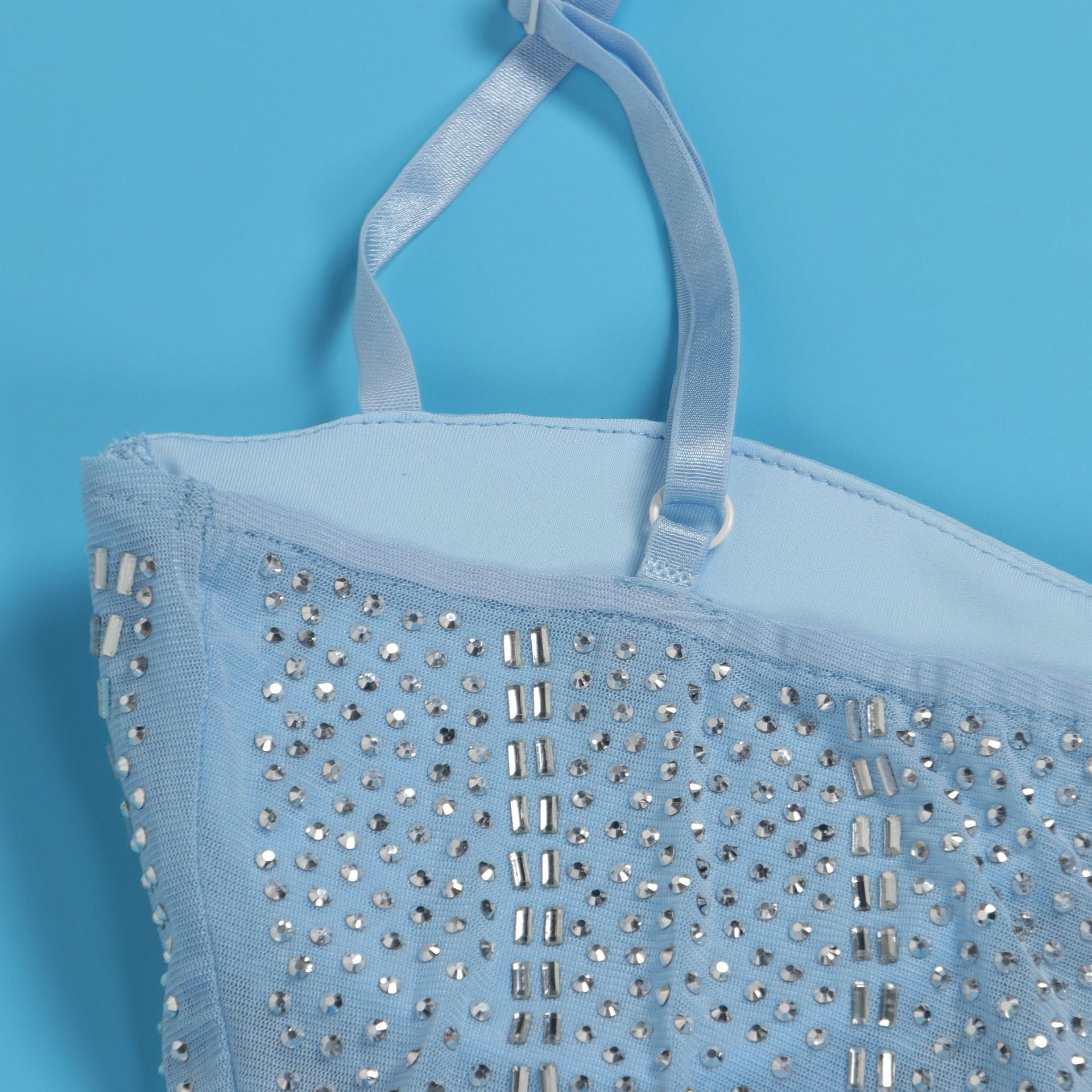 Women Sexy Beaded Stretch Camisole Cascading Ruffles Dress Tutu 77