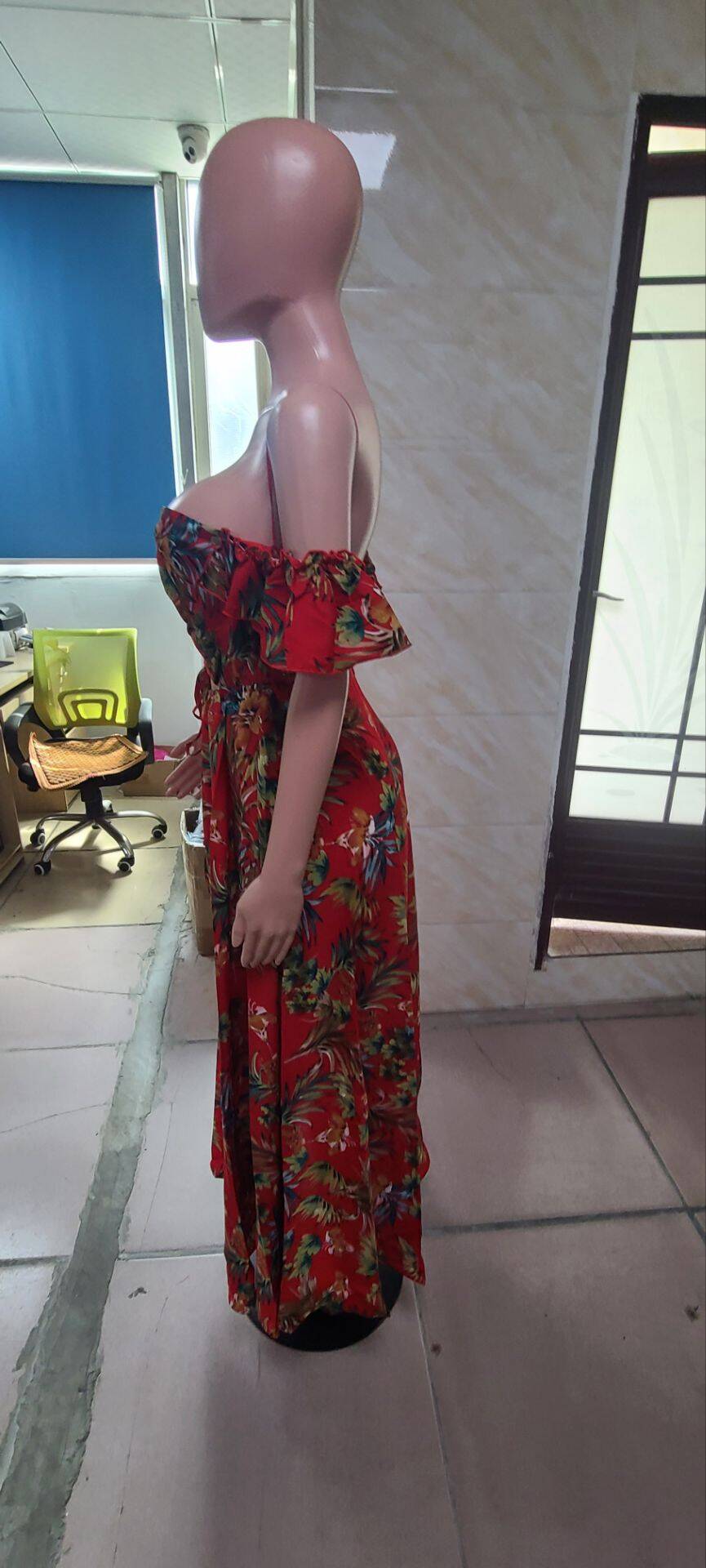 Summer Women print hollow strap Strapless sexy and elegant Backless Dress 10