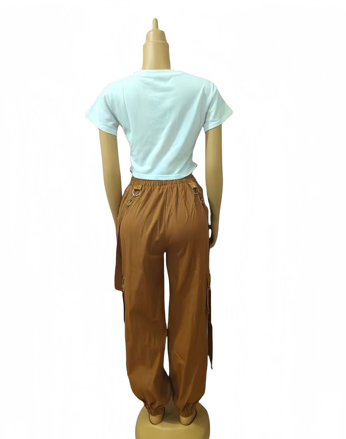 Plus Size African Women Top and trousers Two Piece Set 15