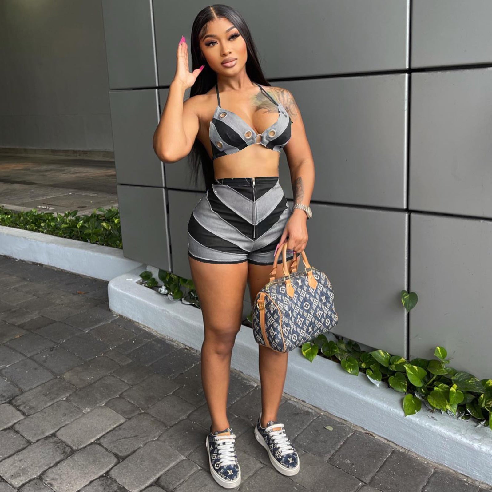 Women's Summer Fashion Casual Two-Piece Set 3