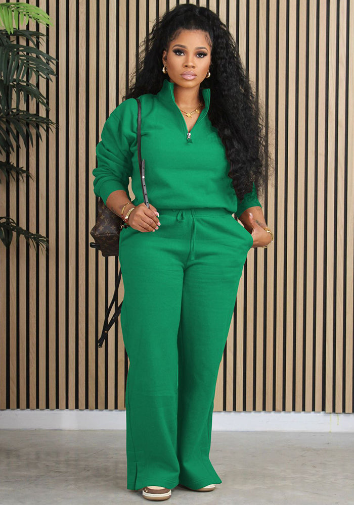 Winter Women's Two-Piece Tracksuit Plush Loose Sportswear