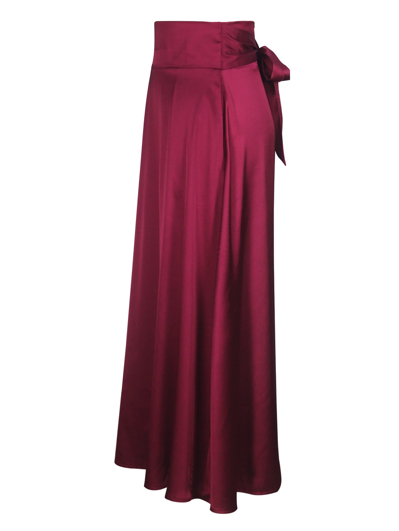 Women solid long skirt 7