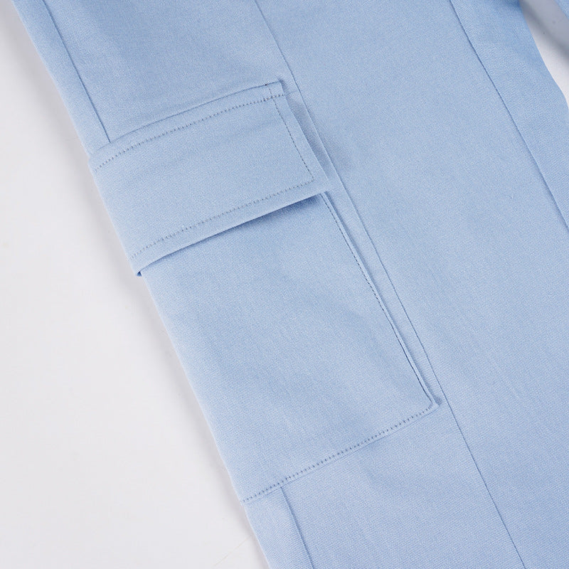 Women Casual Knitting V-Neck Long-Sleeved Zippered Hoodies and Sweatpants Two-Piece Set 30