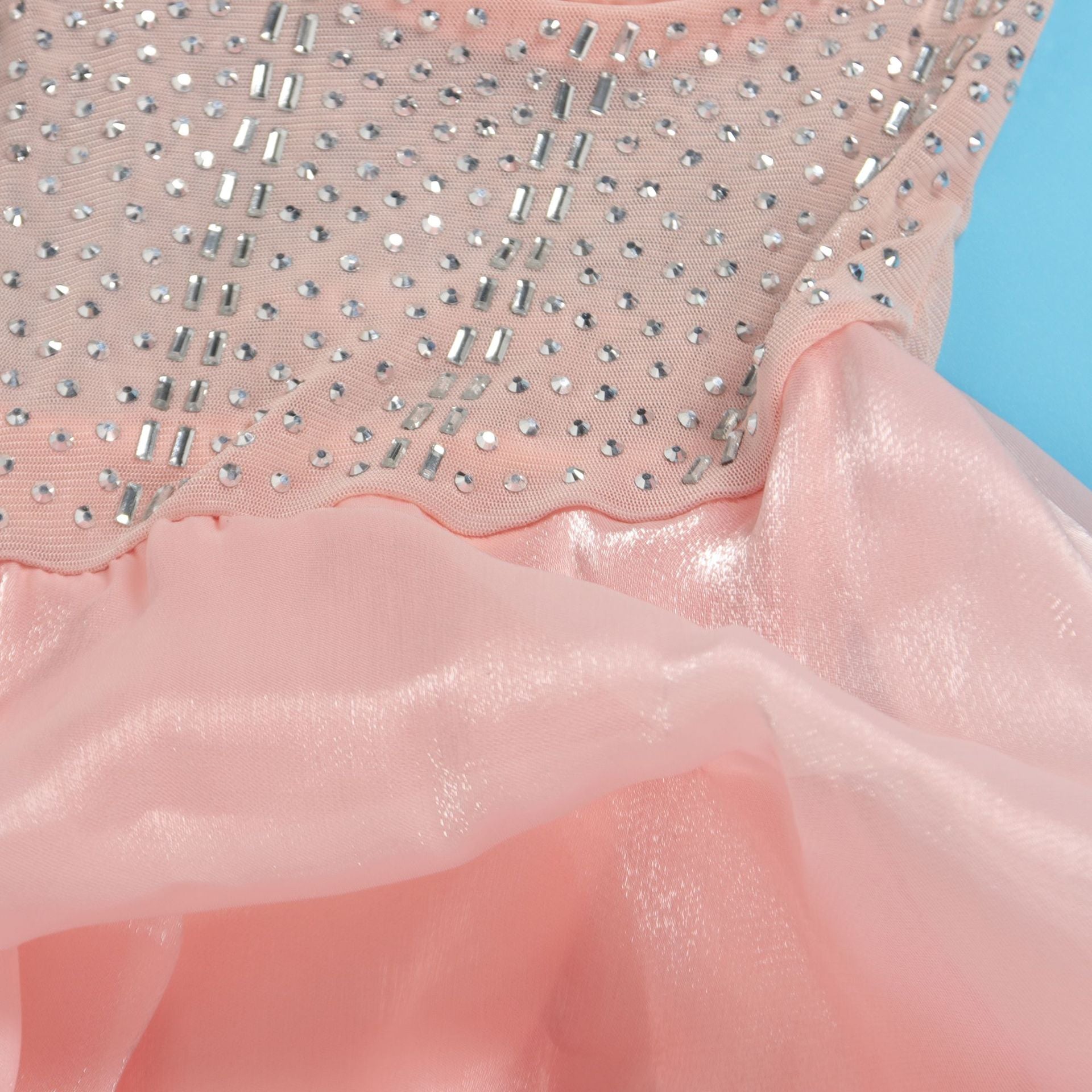 Women Sexy Beaded Stretch Camisole Cascading Ruffles Dress Tutu 48