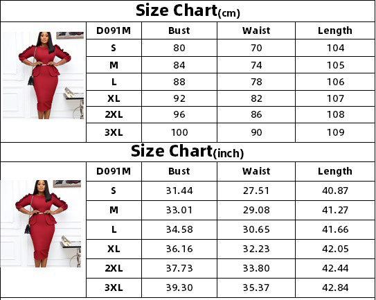 Plus Size Women Ruffle Edge Patchwork Sexy Dress With Belt 21