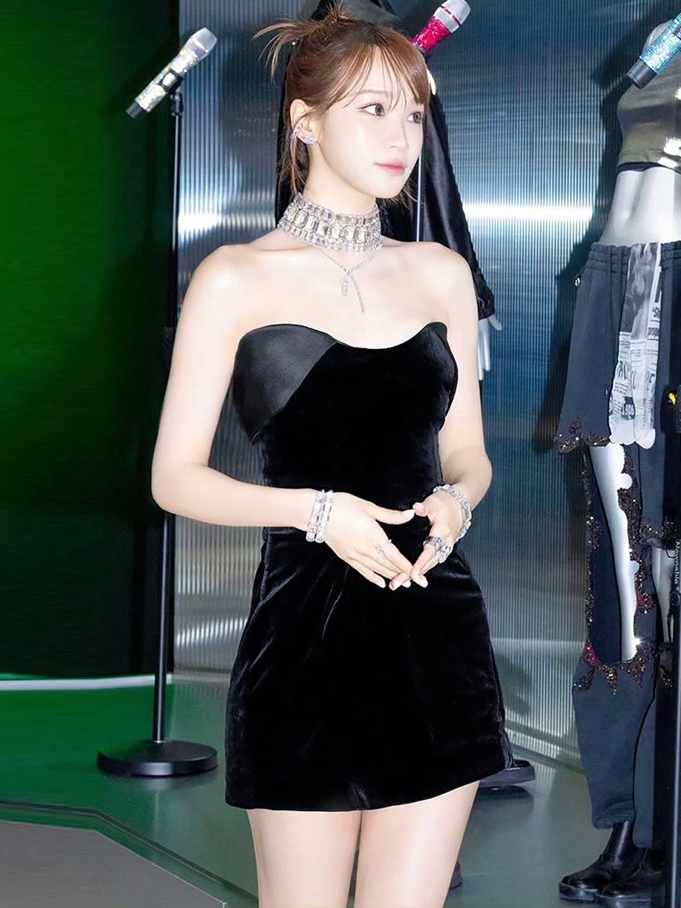 Women's Summer Sexy Strapless Solid Color Bodycon Dress 6