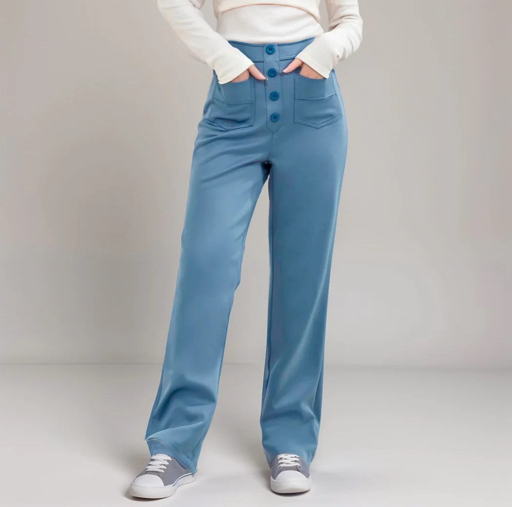 Women Casual Stretchy Pocket Pants 7