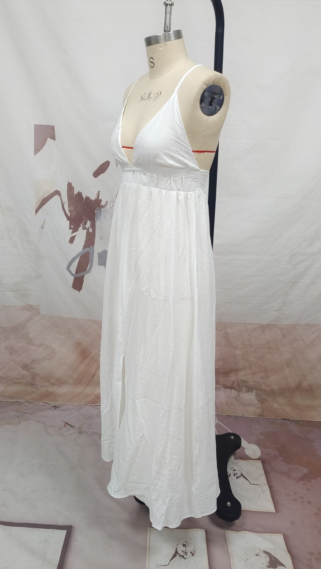 Summer Ladies Mid Straps Loose Dress Holidays Style Beach Dress 14