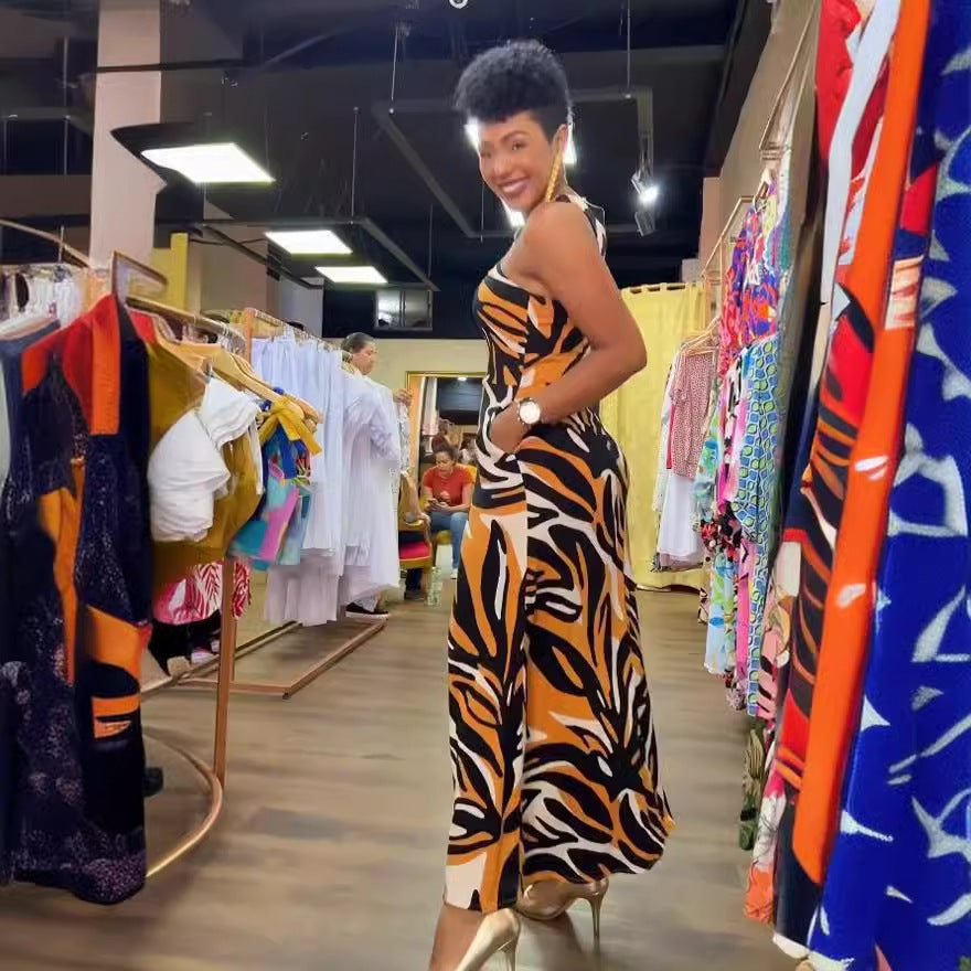 Women Printed Sleeveless Off-Shoulder Sundress 6